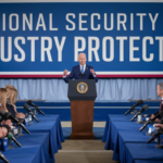President Joe Biden addresses the press during a conference on blocking the Nippon Steel-US Steel acquisition, emphasizing the importance of national security and protecting American industries.