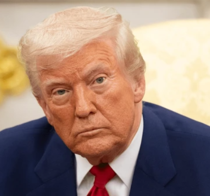 President Donald Trump speaking during a cabinet meeting at the White House.