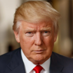 Donald Trump speaking at a press conference about new executive order on drug pricing reform