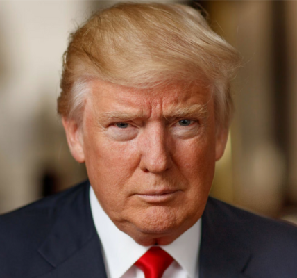 Donald Trump speaking at a press conference about new executive order on drug pricing reform