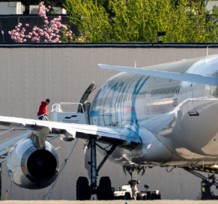 Immigrants boarding ICE deportation flight in Seattle during April 2025 operation.