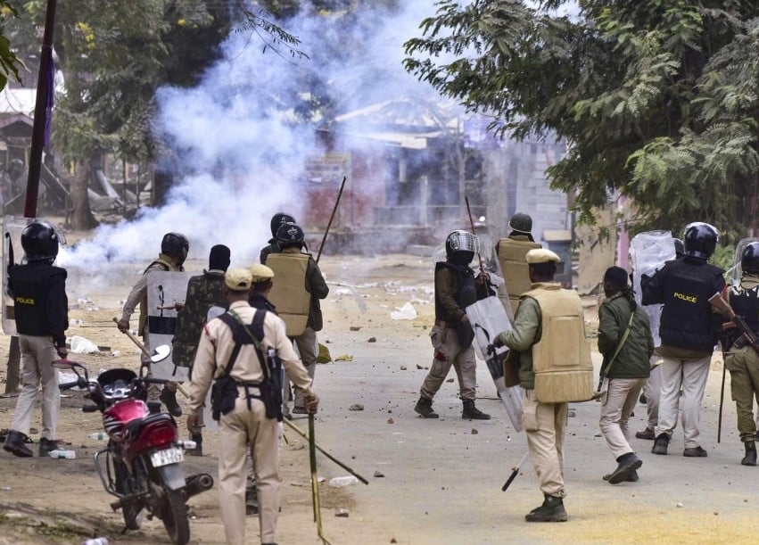 Security personnel deployed in West Karbi Anglong after unrest as internet services are suspended.