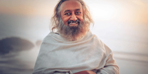 Sri Sri Ravi Shankar, Indian spiritual leader and founder of The Art of Living Foundation, speaking about meditation and global peace.