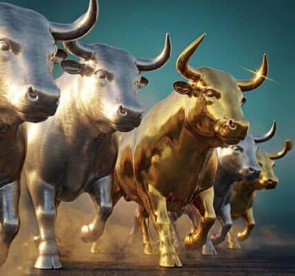 Gold, silver, platinum, and palladium bars reflecting the global precious metals rally