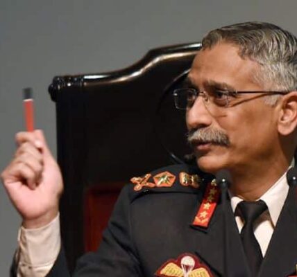 General Manoj Mukund Naravane during his tenure as Indian Army Chief amid India China border crisis